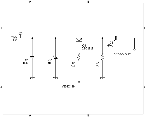 バックアップ活用テクニックの回路で AV 化 2